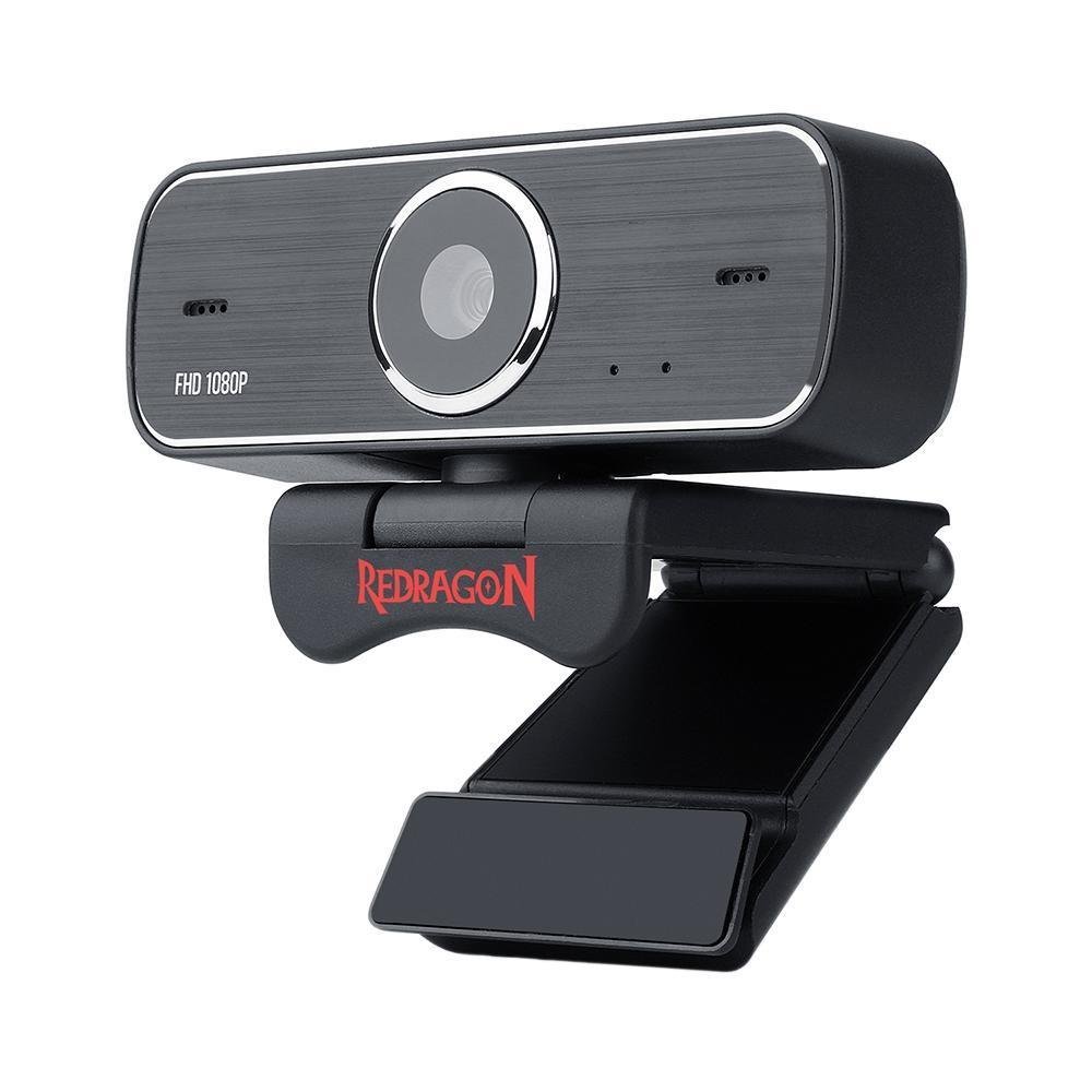 webcam gamer e streamer redragon hitman 1080p gw800