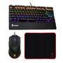 Kit Gamer Mousepad Teclado Mecanico Mouse Gamer Com Led Rgb