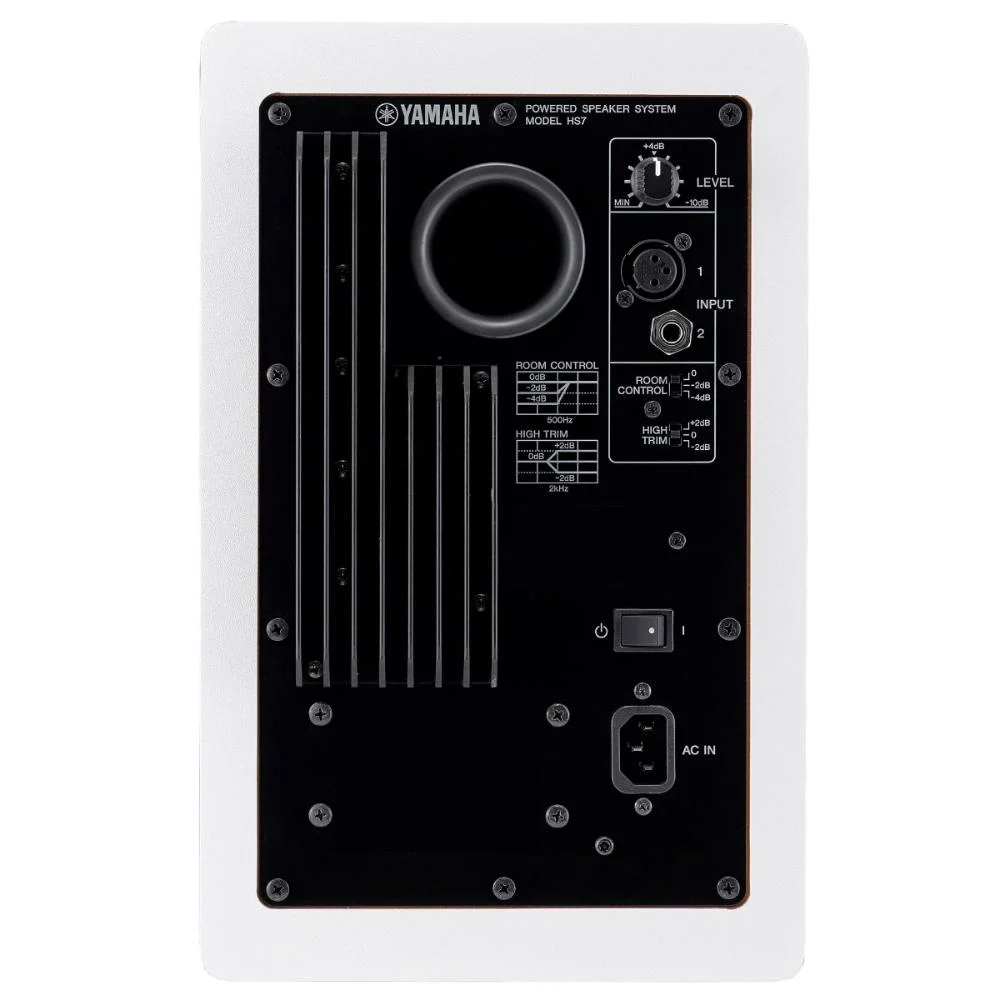Imagem 2 de 5 do produto Monitor De Referencia Para Estudio 95w Rms Hs7 Branco Yamaha
