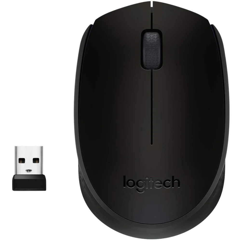 Imagem 3 de 4 do produto Mouse Sem Fio Logitech M170, USB, Ambidestro, Preto.