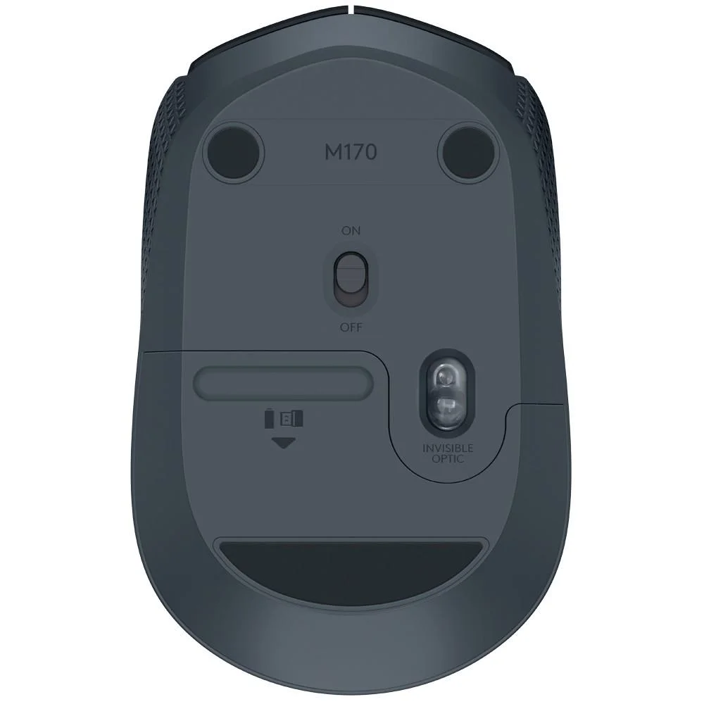 Imagem 4 de 4 do produto Mouse Sem Fio Logitech M170, USB, Ambidestro, Preto.