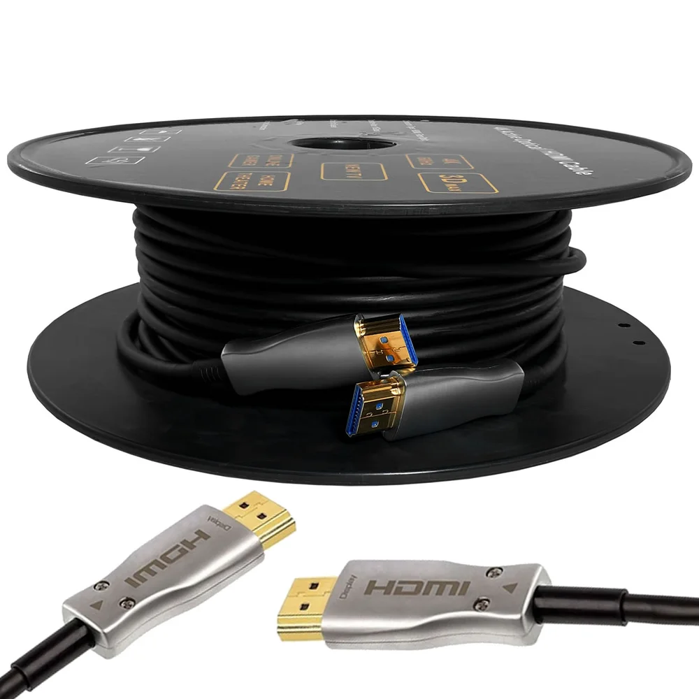 Cabo HDMI 2.0 Win Cabos HDR 4K, Fibra Óptica, 18GBPS, com 30M