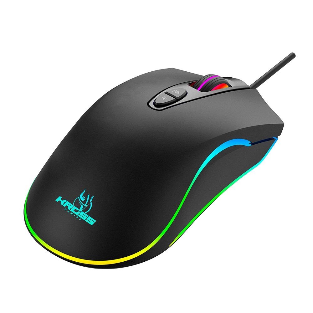 Mouse Gamer C/ Fio, Kross Gungnir, USB 4800 DPI Preto - Ke-mg125