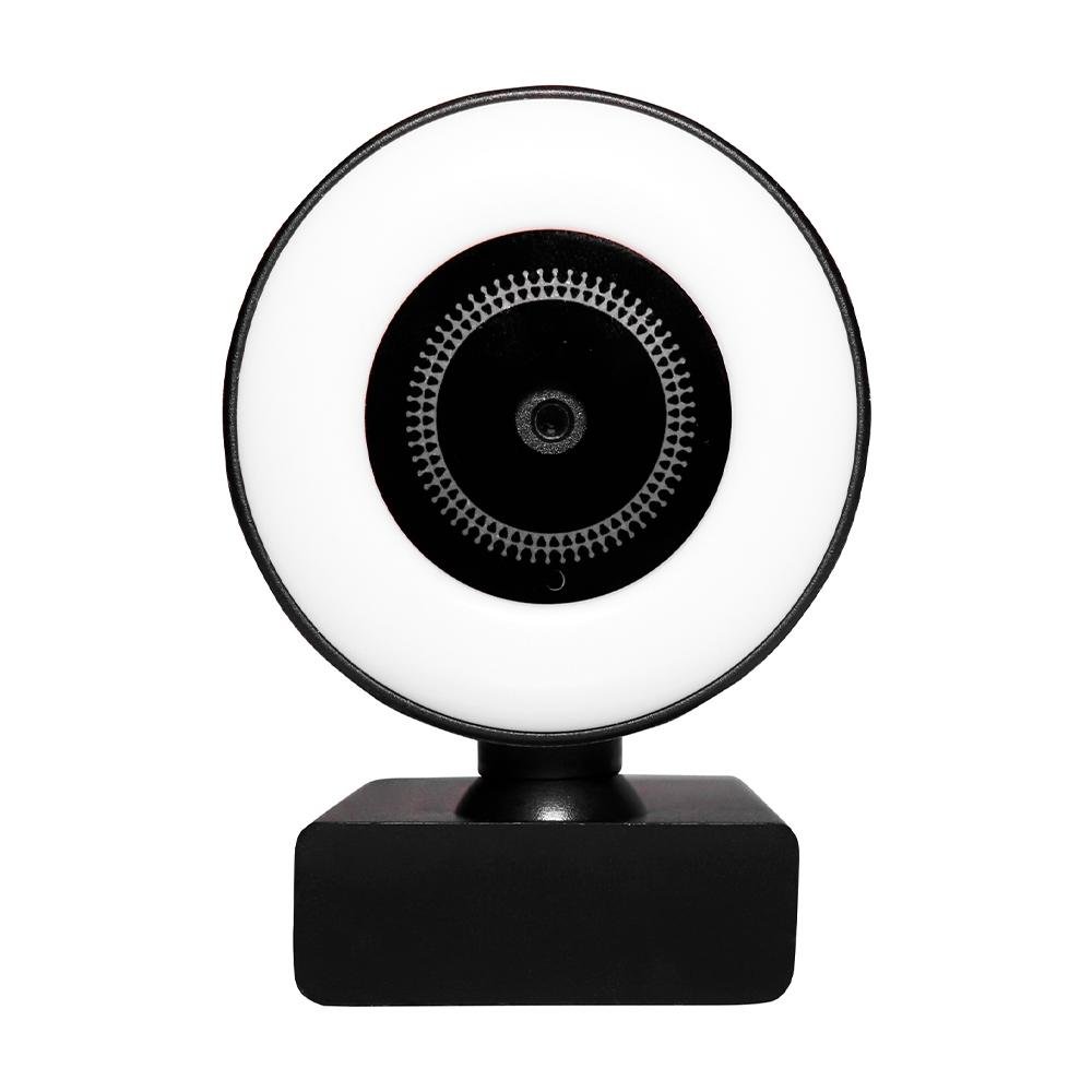 Webcam Full Hd 2k Oex W300 Com Led Usb Com Microfone Preto.
