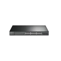 Switch Tp-Link 24 Portas, 10/100/1000 PoE+ e 4 Slots SFP, Rack e Mesa - TL-SG3428MP