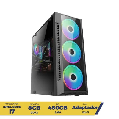 PC Gamer Intel Core I7 Memória 8GB SSD 480GB