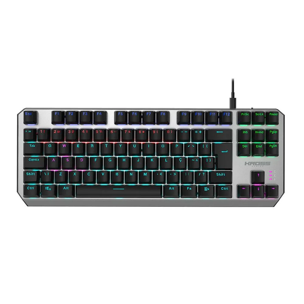 Teclado Com Fio Gamer Kross Randgrid Tkl Mecânico
