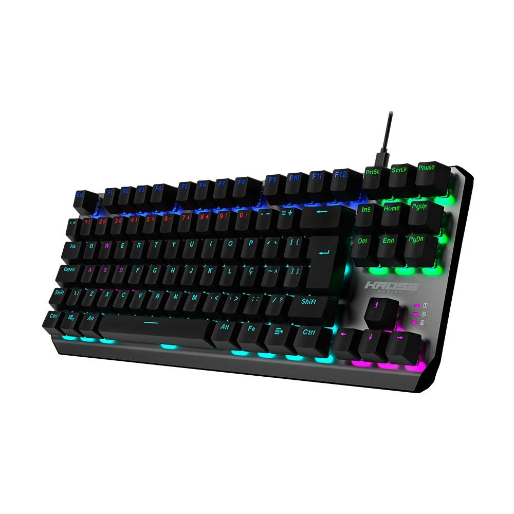 Teclado Com Fio Gamer Kross Randgrid Tkl Mecânico