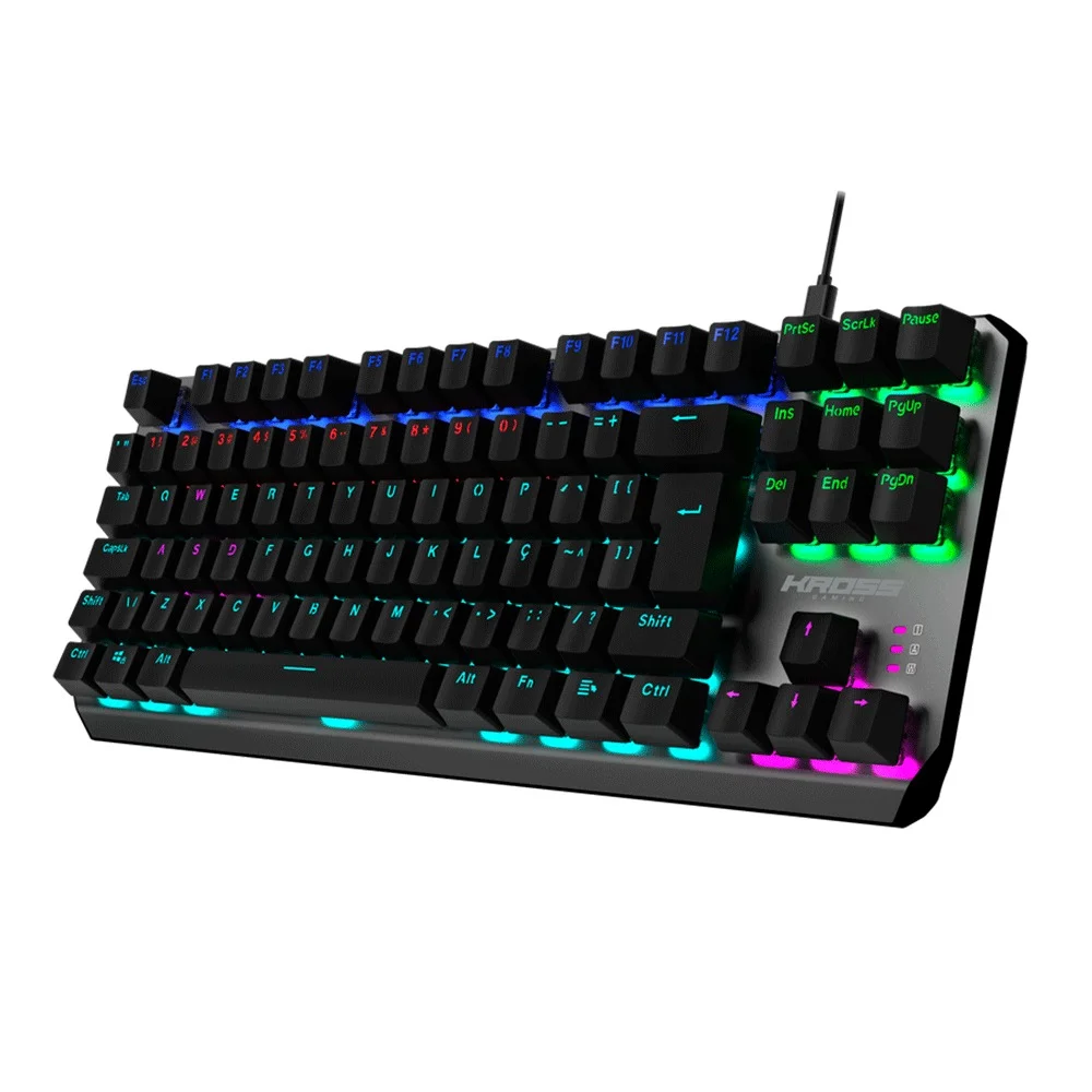 Teclado Com Fio Gamer Kross Randgrid Tkl Mecânico