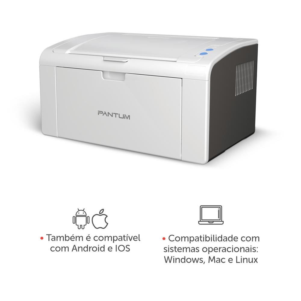 Impressora Laser Monocromática - P2509w Pantum | KaBuM!