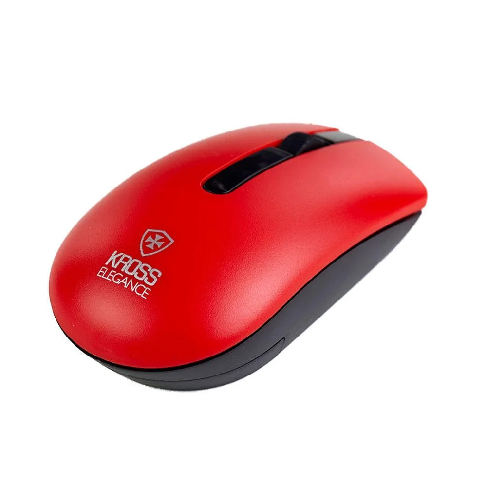 Imagem 2 de 5 do produto Mouse S/fio, Kross Recarregável, USB 1600 DPI, Vermelho - Ke-m315