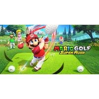 Entre em campo com até quatro jogadores localmente* ou online** e jogue golfe com amigos da série Super Mario&trade como Mario, Peach, Yoshi e muito m