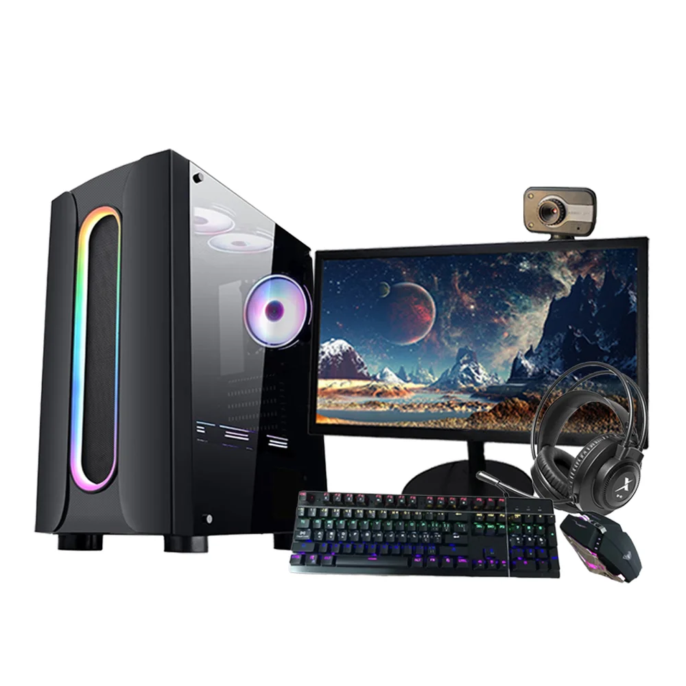 PC Gamer Completo Intel Core I7, 16GB RAM, GTX 1050TI 4GB, HD 1TB, SSD 240GB, Monitor 21.5"