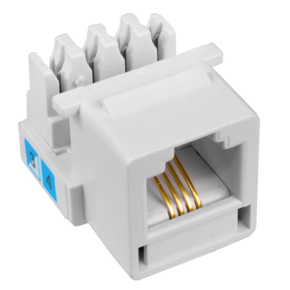 Imagem 5 de 5 do produto Conector Femêa Rj11 Tipo Idc - Branco