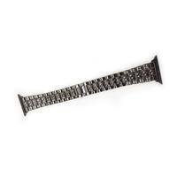 Pulseira Smartwatch Luxo Pedra Strass Smartband Aço 3 Elos