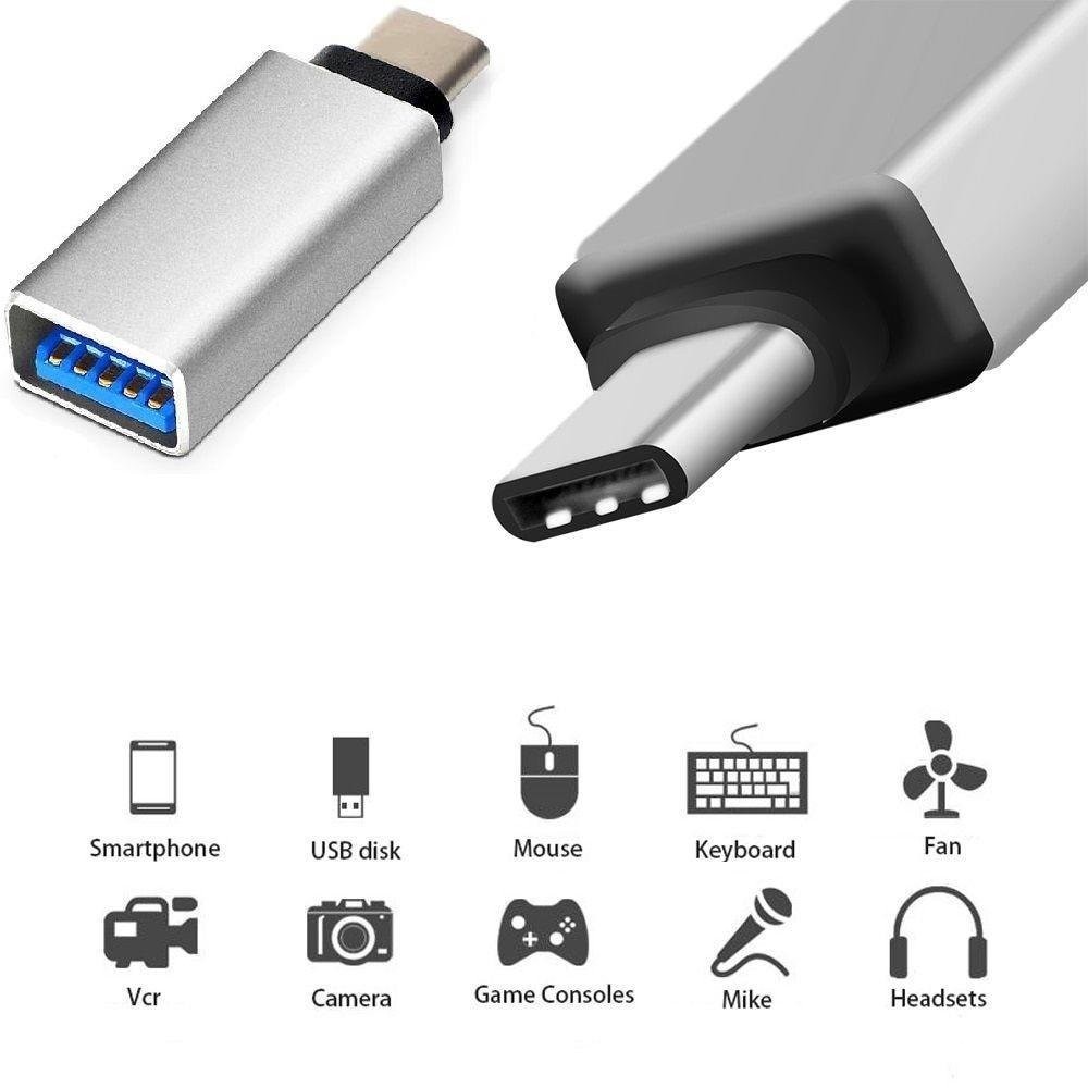 Imagem 4 de 5 do produto Adaptador USB-C Para USB 3.0 OTG Lelong, Para PC, Celular e Tablet
