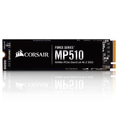 A SSD M.2 NVMe PCie 3ª Ger. x4 CORSAIR Force MP510 oferece um desempenho de armazenamento excelente com velocidades de leitura incrivelmente rápidas d