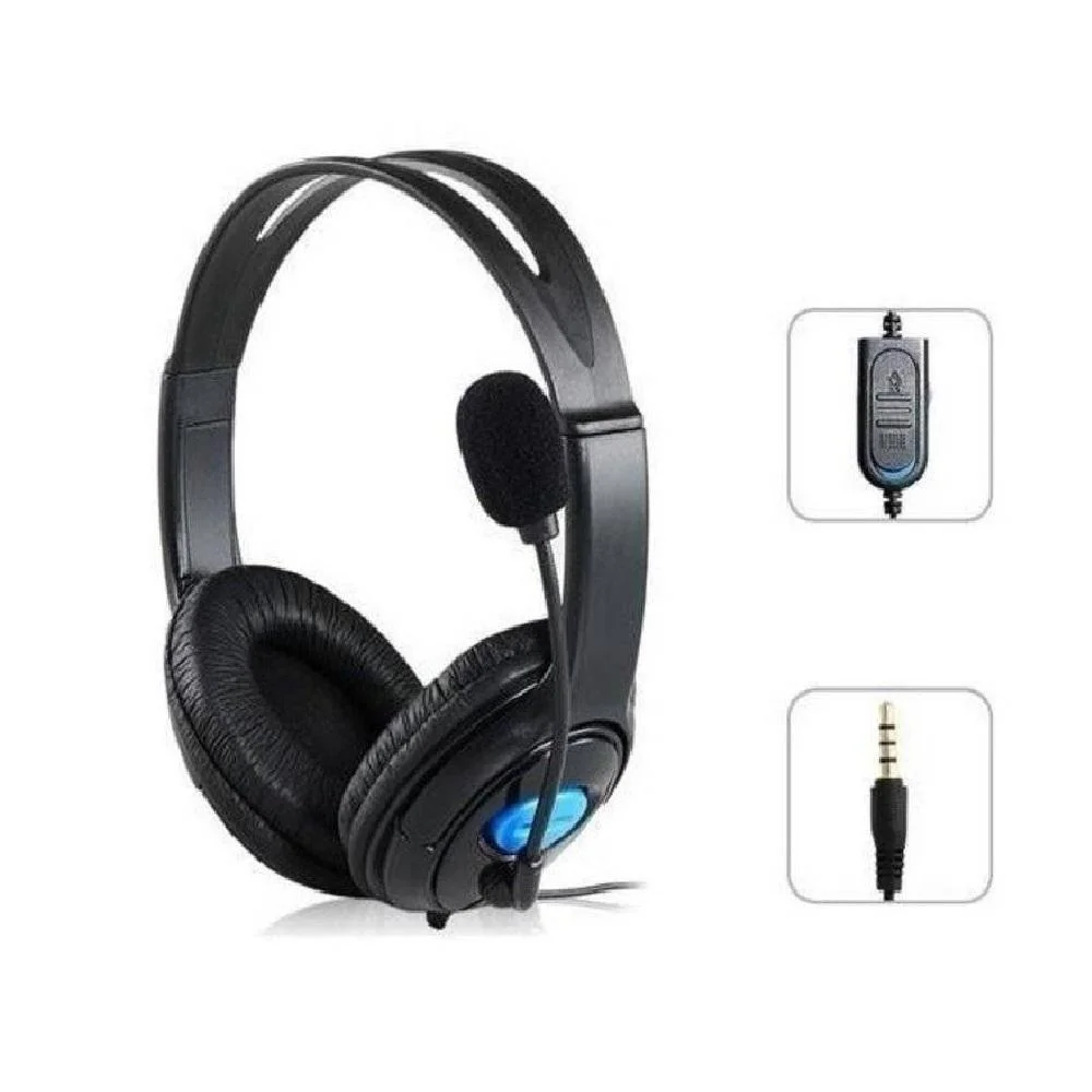 Imagem 4 de 5 do produto Fone De Ouvido Headset Estéreo Para Ps4 Playstation 4 Com Microfone