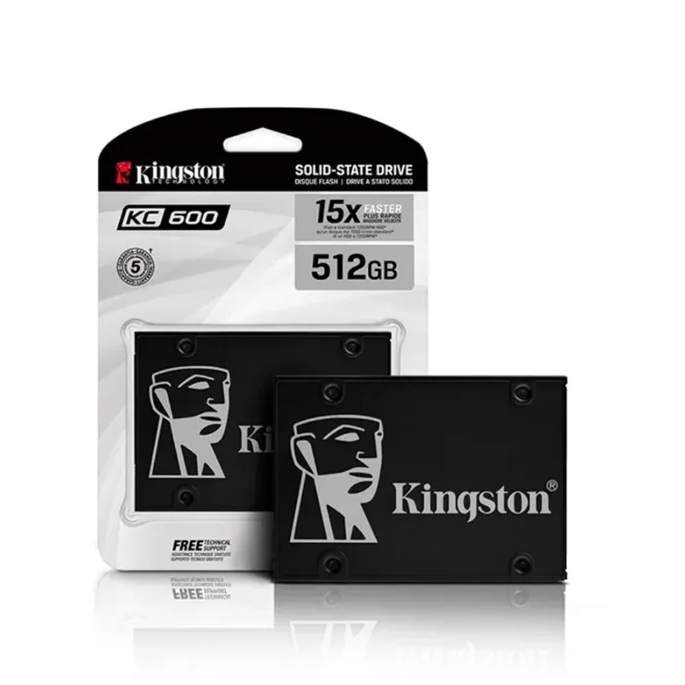 SSD  512gb 2.5 Sata 3 550mb/s Leit - 520mb/s Grav Kc600 Skc600/512g Kingston