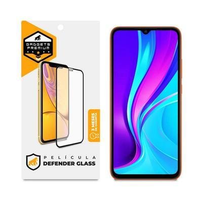 Película Defender Glass Para Xiaomi Redmi 9c - Preta - Gshield