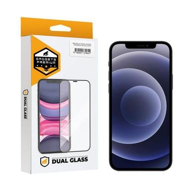 Película Gshield Dual Glass Para Iphone 12 / 12 Pro, Preto