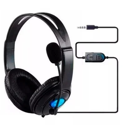 Headset Fone De Ouvido Com Microfone Para Ps4, Xbox One E 360
