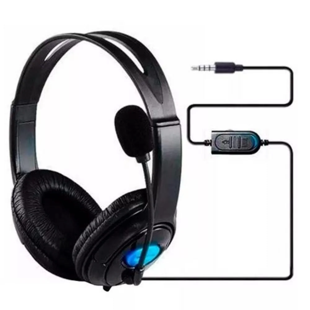 Headset Fone De Ouvido Com Microfone Para Ps4, Xbox One E 360 Headset Fone De Ouvido Com Microfone Para Ps4, Xbox One E 360