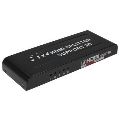 Distribuidor Hdmi Splitter 1x4 Divisor 4 Portas P/ Ps3 Xbox Sky Net