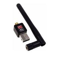 Adaptador De Rede USB 2.0 Knup, Sem Fio, Antena De 6DBI, Wi-FI, WLAN, 600Mbps