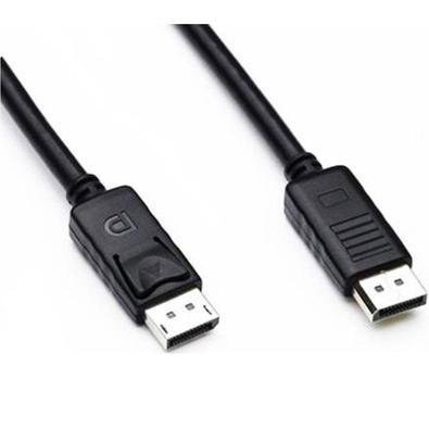 Cabo DP Displayport X Displayport Dex, Niquelado, Versão 1.2, 4K, 1.5M