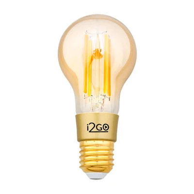 Lâmpada Smart I2GO Vintage, Wi-Fi, Alexa, Google, Âmbar