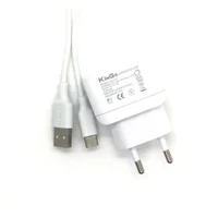 Kit Carregador Moto G5 S Plus Com Cabo Micro Usb V8 Branco Kingo