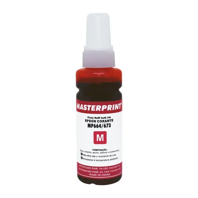 Refil De Tinta Epson, Comp. 664, Magenta 100ml - Masterprint