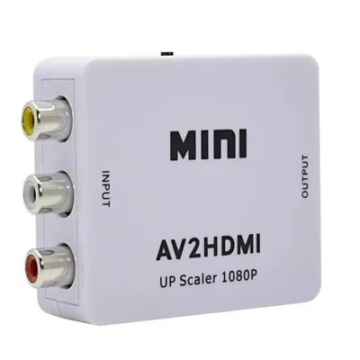 Adaptador Rca Para Hdmi 720p Ou 1080p - Av2hdmi
