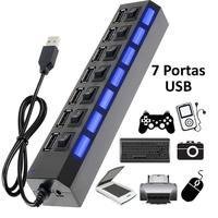 HUB-Xtrad-USB-7-Portas-C-Chave
