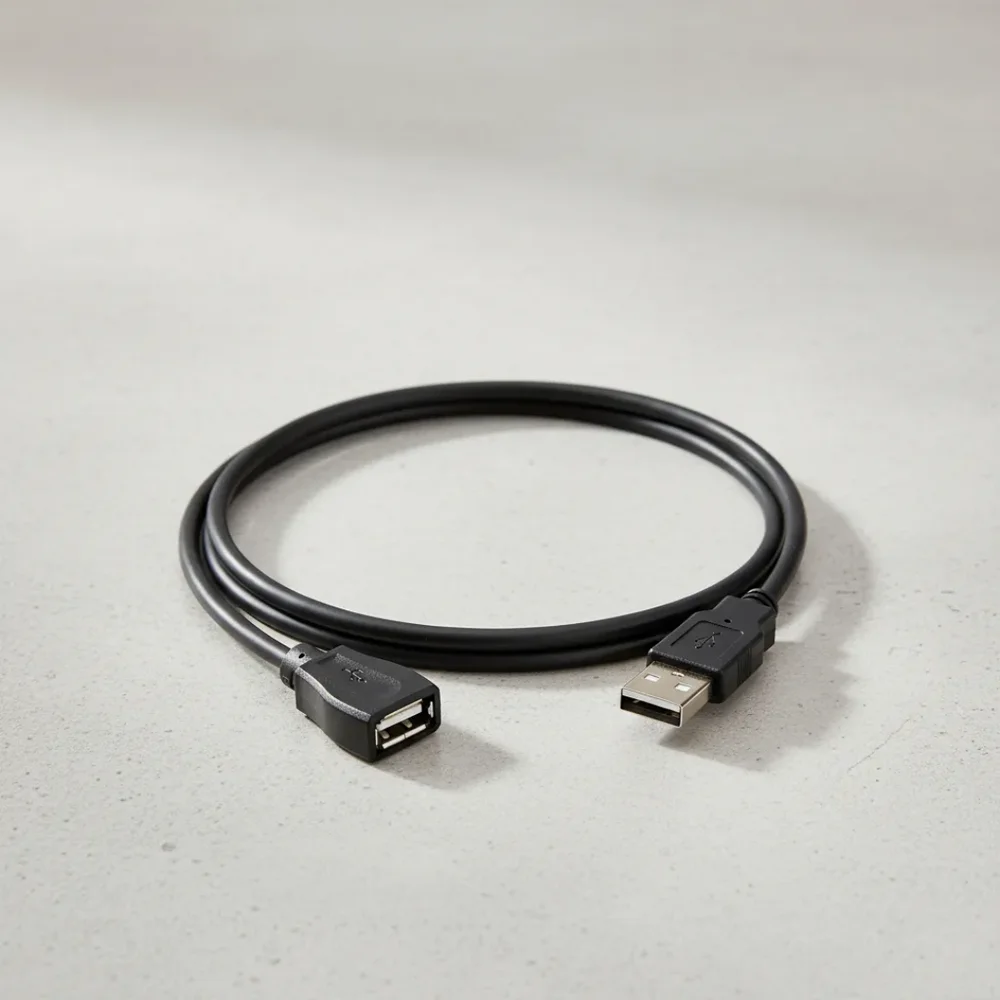 Imagem 2 de 3 do produto Cabo Up Extensor Usb 2.0 Amaf 1.8m Preto Niquelado