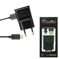 Kit Carregador V8 Kingo - Compatível Samsang Galaxy Lg Lumia Moto G - Preto