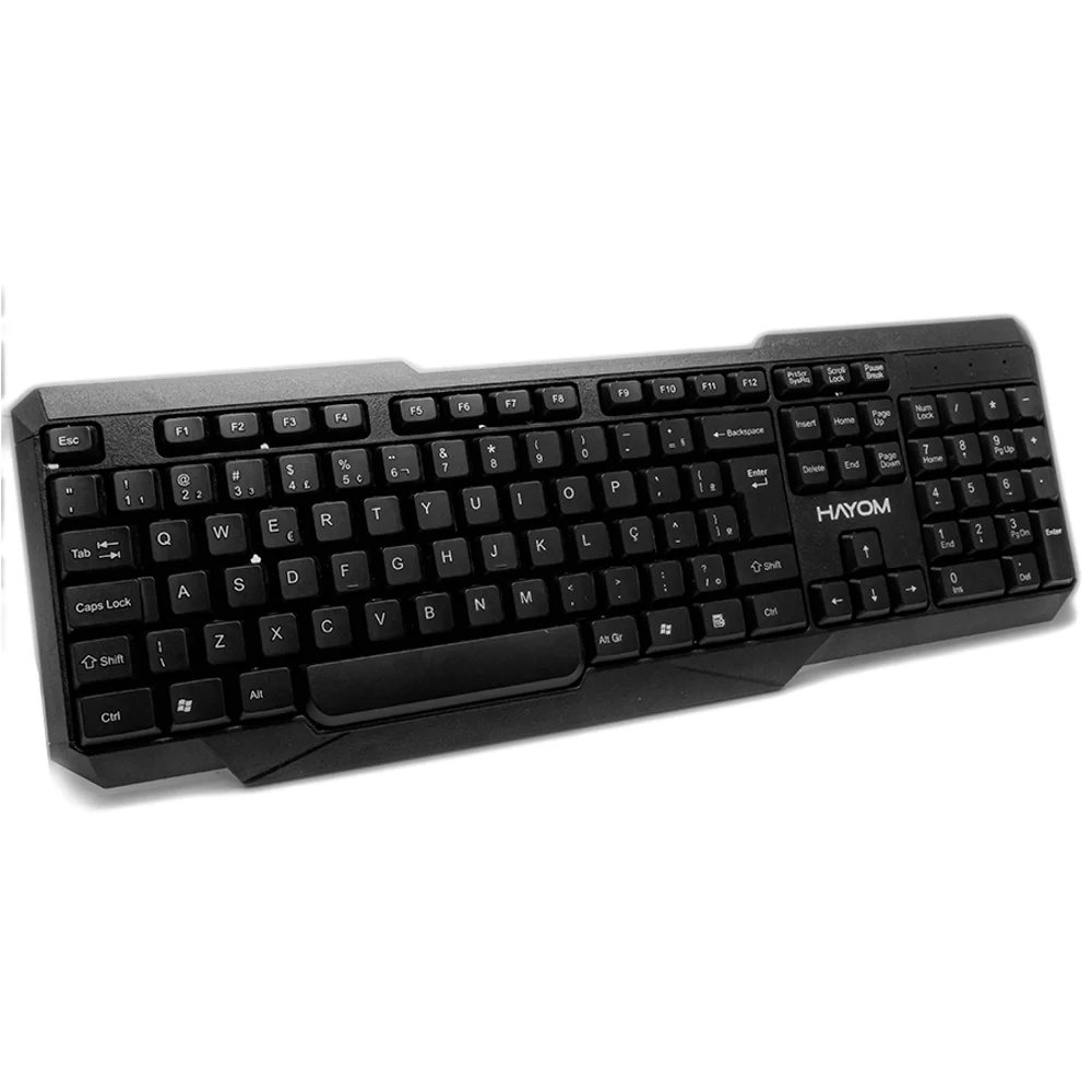 Imagem 4 de 5 do produto Kit Teclado E Mouse Sem Fio Hayom Office, Abnt2, 1200 DPI, Preto - TC3210