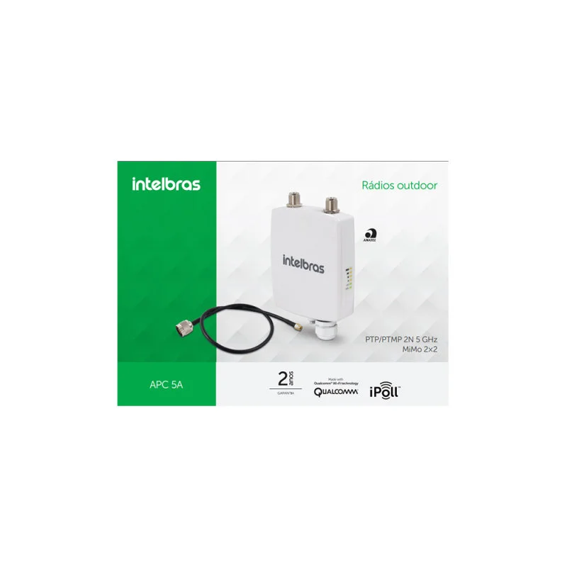 Imagem 3 de 5 do produto Roteador Intelbras, APC-5A Giga, Com Pigtail, 29DBM 4750045