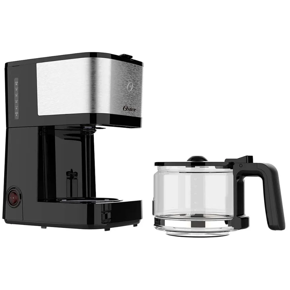 Imagem 3 de 5 do produto Cafeteira Elétrica Oster Ocaf300, Compacta, 0.750 ML, 600W, Preto, Inox, 127 V