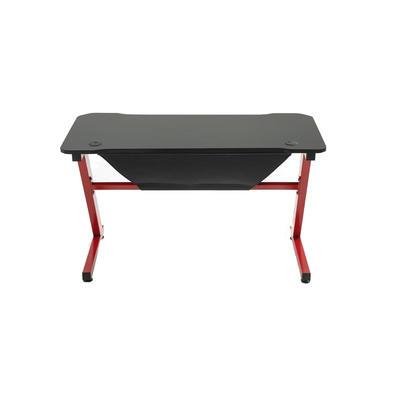 Mesa Gamer Pelegrin Pel-003p, Preta E Vermelha, Metal E MDF
