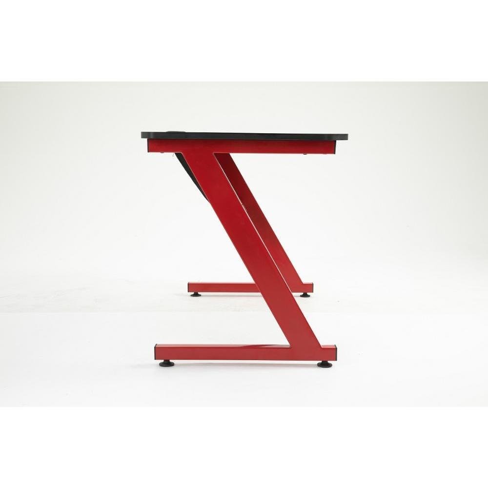 Imagem 3 de 5 do produto Mesa Gamer Pelegrin Pel-003p, Preta E Vermelha, Metal E MDF