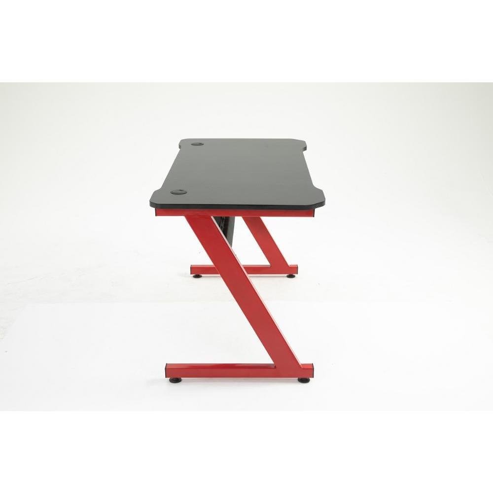 Imagem 4 de 5 do produto Mesa Gamer Pelegrin Pel-003p, Preta E Vermelha, Metal E MDF