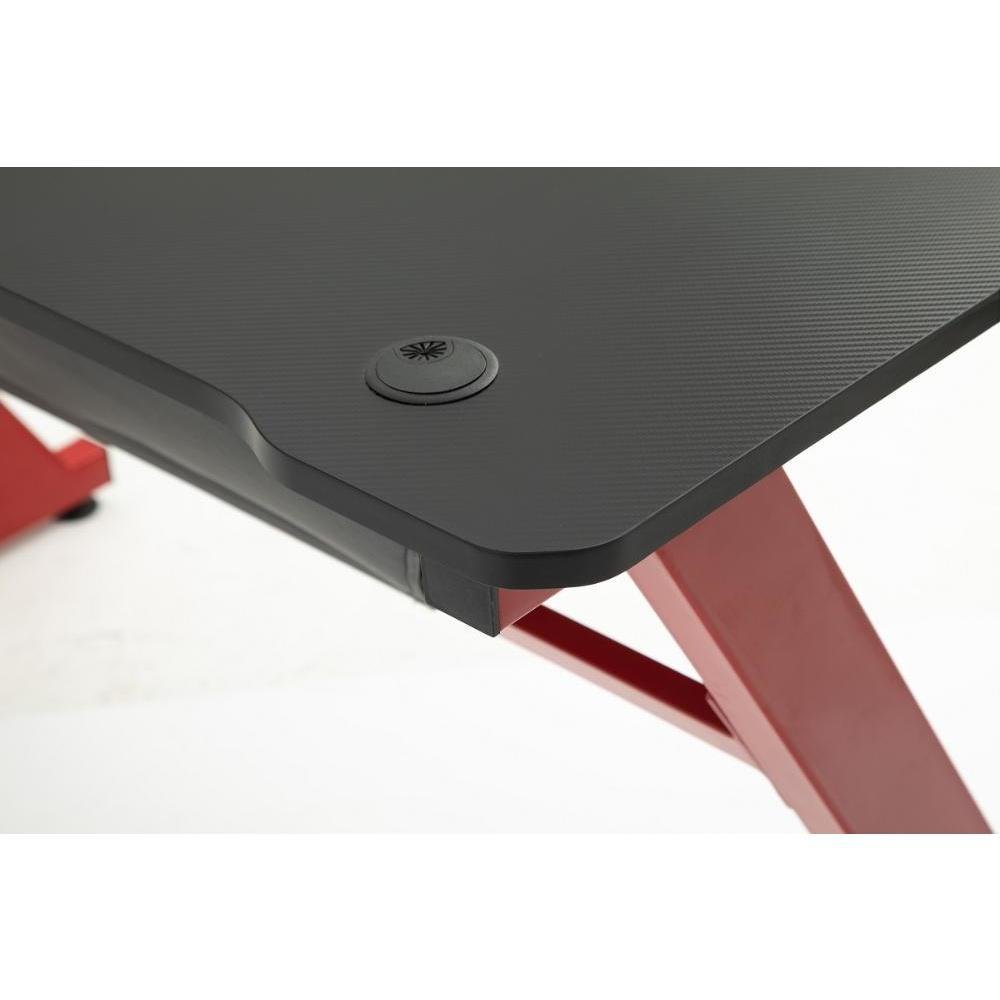 Imagem 5 de 5 do produto Mesa Gamer Pelegrin Pel-003p, Preta E Vermelha, Metal E MDF