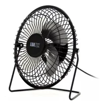 Mini Ventilador Mesa Usb Notebook Pc Silencioso Articulável Preto - Bivolt