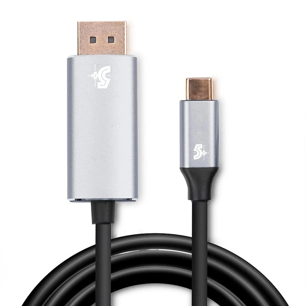 Imagem 2 de 4 do produto Cabo Adaptador Usb-c Displayport 5+, 1.8m, Alumínio - 018-7451