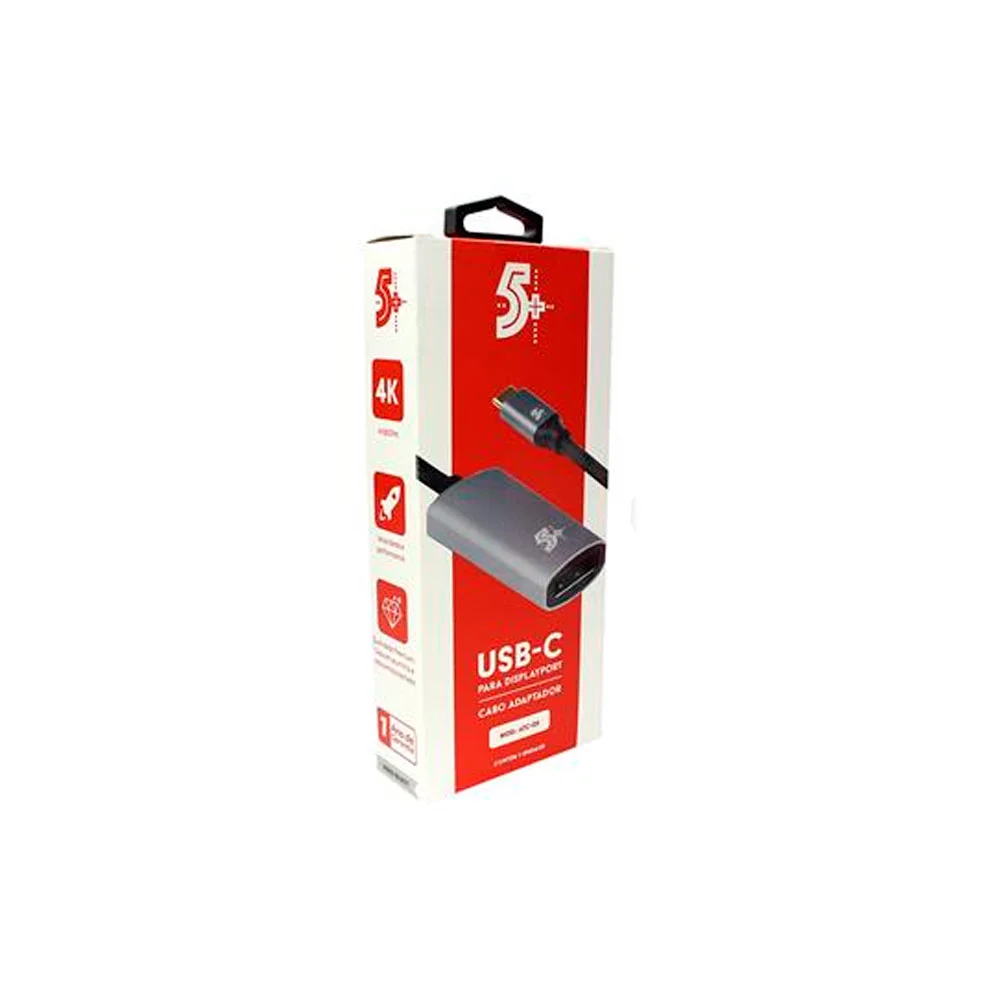 Imagem 3 de 5 do produto Adaptador USB-C Para Dispalyport Fêmea, Pix , 60Hz - 018-7456