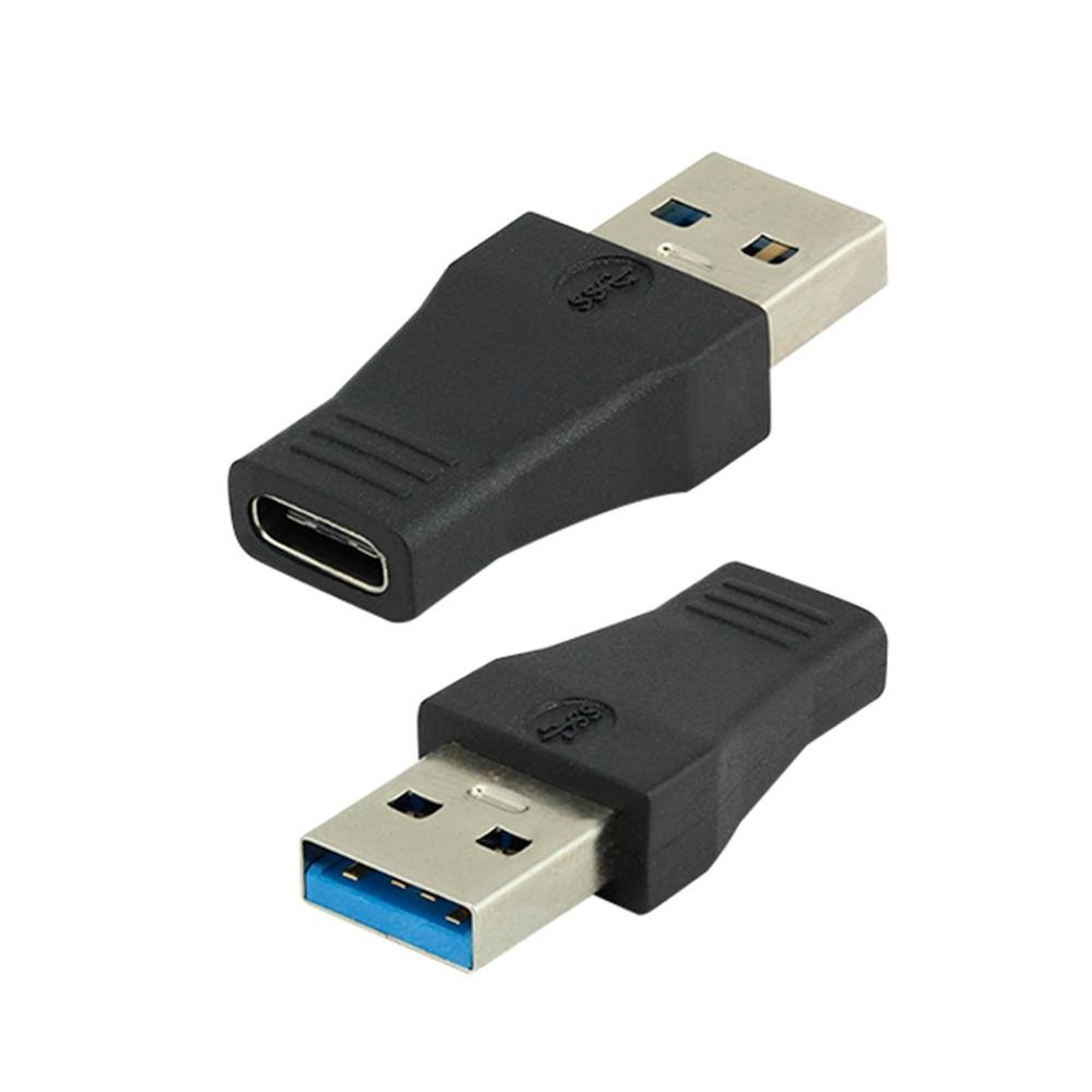 Adaptador USB 3.0 Macho Para USB-C, 5+, Plug And Play, Preto - 003-0142