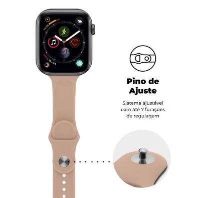 pulseira rosa areia apple watch