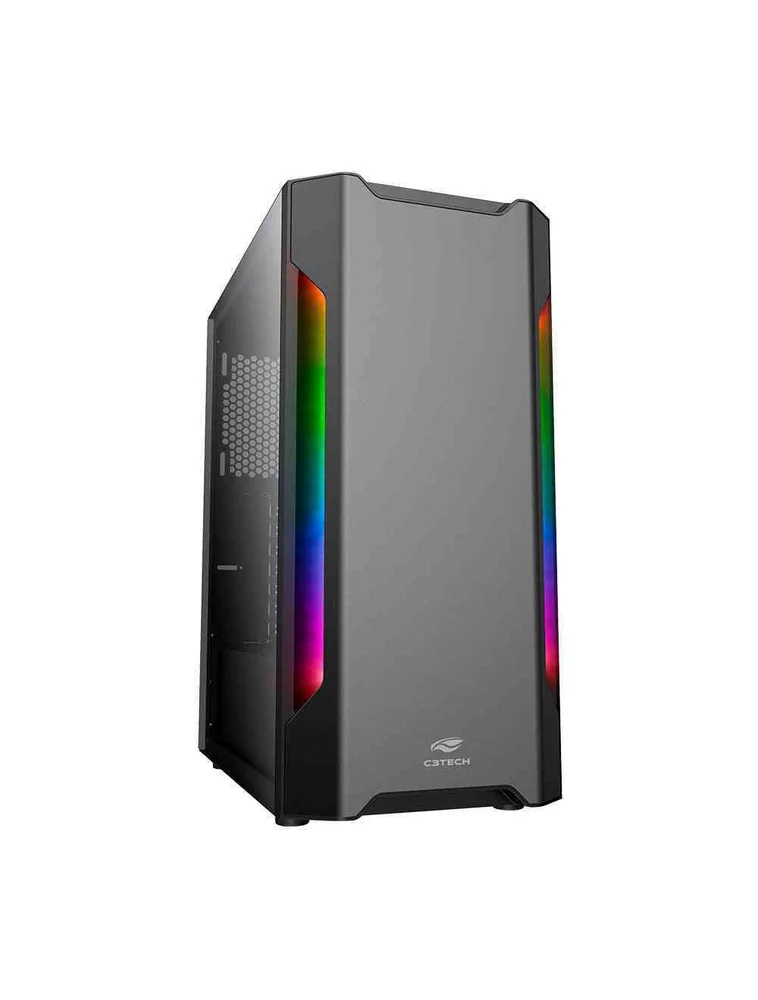 Gabinete Gamer Sem Fonte, C3tech - Mt-g680sbk